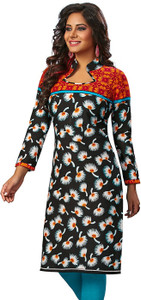Jevi Prints Cotton Floral Print Kurti Fabric