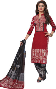 Giftsnfriends Cotton Printed Salwar Suit Dupatta Material