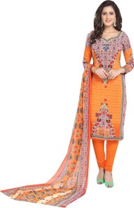 Ishin Crepe Printed Salwar Suit Dupatta Material