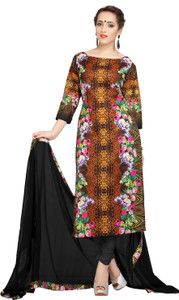 Ziyaa Cotton Floral Print Salwar Suit Dupatta Material