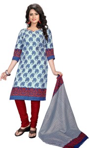 Drapes Cotton Printed Salwar Suit Dupatta Material