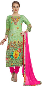 Ziyaa Cotton Floral Print Salwar Suit Dupatta Material