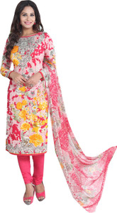 Ishin Crepe Printed Salwar Suit Dupatta Material