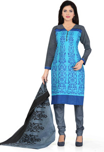 Drapes Cotton Printed Salwar Suit Dupatta Material