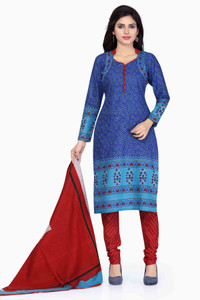Drapes Cotton Printed Salwar Suit Dupatta Material
