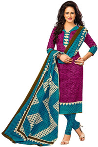 Jevi Prints Cotton Chevron, Printed Salwar Suit Dupatta Material