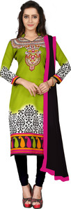 The Four Hundred Cotton Polyester Blend Printed Salwar Suit Dupatta Material
