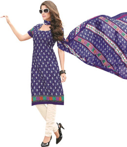Drapes Cotton Printed Salwar Suit Dupatta Material