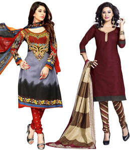 Drapes Cotton Printed Salwar Suit Dupatta Material