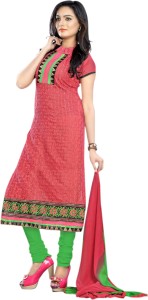 BanoRani Chanderi Embroidered Dress/Top Material