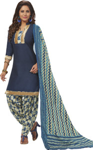 Giftsnfriends Cotton Printed Salwar Suit Dupatta Material