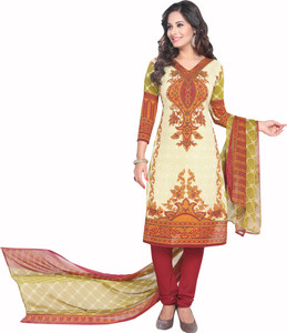 Drapes Crepe Printed Salwar Suit Dupatta Material