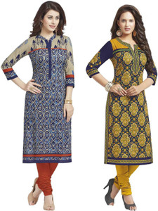 Jevi Prints Cotton Paisley Kurti Fabric