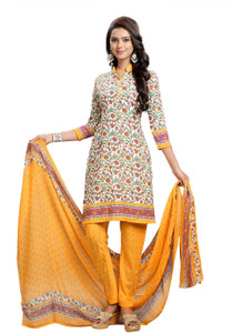 Divi Synthetic Printed Salwar Suit Dupatta Material
