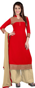 BanoRani Georgette Self Design Salwar Suit Dupatta Material