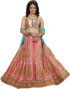 Bindiya Prints Embroidered Embellished Self Design Semi Stitched