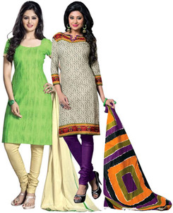 Drapes Cotton Printed Salwar Suit Dupatta Material