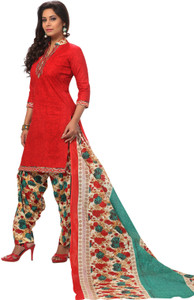 Giftsnfriends Cotton Printed Salwar Suit Dupatta Material