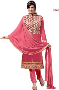 BanoRani Chanderi Embroidered Salwar Suit Dupatta Material