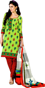 Drapes Cotton Printed Salwar Suit Dupatta Material