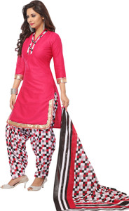 Giftsnfriends Cotton Printed Salwar Suit Dupatta Material