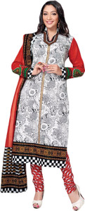Giftsnfriends Cotton Printed Salwar Suit Dupatta Material