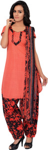 BanoRani Cotton Polyester Blend Printed Salwar Suit Dupatta Material