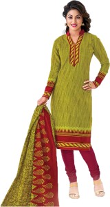 Kjs Cotton Self Design Salwar Suit Dupatta Material