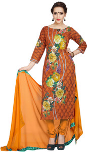 Ziyaa Cotton Floral Print Salwar Suit Dupatta Material