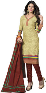 Drapes Cotton Printed Salwar Suit Dupatta Material