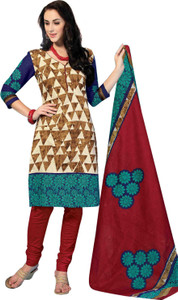 Drapes Cotton Printed Salwar Suit Dupatta Material