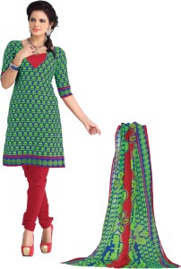 BanoRani Cotton Polyester Blend Printed Dress/Top Material