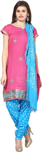 Soundarya Cotton Embellished Dress/Top Material