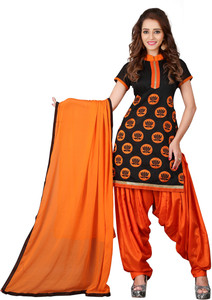 BanoRani Chanderi Embroidered Salwar Suit Dupatta Material