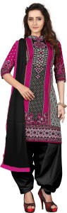 The Four Hundred Cotton Polyester Blend Printed Salwar Suit Dupatta Material