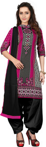 The Four Hundred Cotton Polyester Blend Printed Salwar Suit Dupatta Material