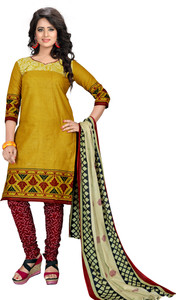Drapes Cotton Printed Salwar Suit Dupatta Material