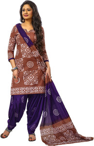Jevi Prints Cotton Printed Salwar Suit Dupatta Material