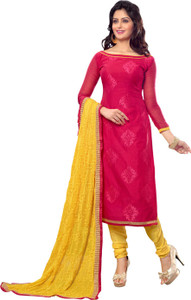 Vastrani Chanderi Solid Salwar Suit Dupatta Material