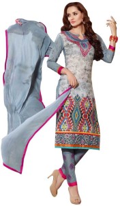 saara cotton blend printed salwar suit material(unstitched) 373D3096