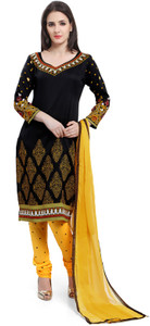 Ishin Crepe Printed Salwar Suit Dupatta Material