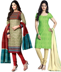 Drapes Cotton Printed Salwar Suit Dupatta Material