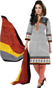 Drapes Cotton Printed Salwar Suit Dupatta Material