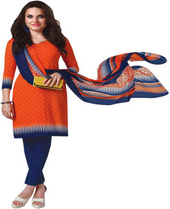 Reya Crepe Striped Salwar Suit Dupatta Material