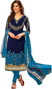 Jevi Prints Synthetic Printed, Floral Print Salwar Suit Dupatta Material