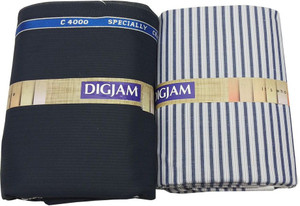Digjam Polycotton Striped Shirt Trouser Fabric Price in India Buy Digjam Polycotton Striped Shirt Trouser Fabric online at Flipkart
