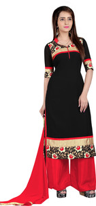 BanoRani Georgette Embroidered Salwar Suit Dupatta Material