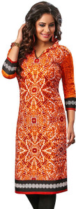 Jevi Prints Cotton Printed Kurti Fabric