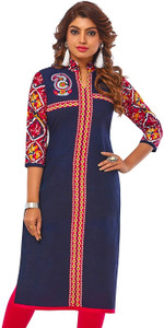 Jevi Prints Cotton Solid, Printed Kurti Fabric