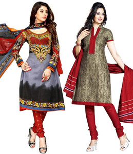 Drapes Cotton Printed Salwar Suit Dupatta Material